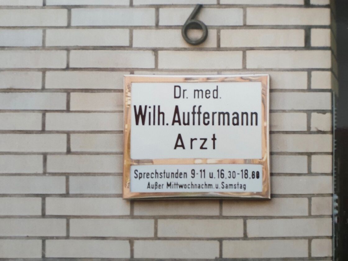 Praxisschild Dr Auffermann